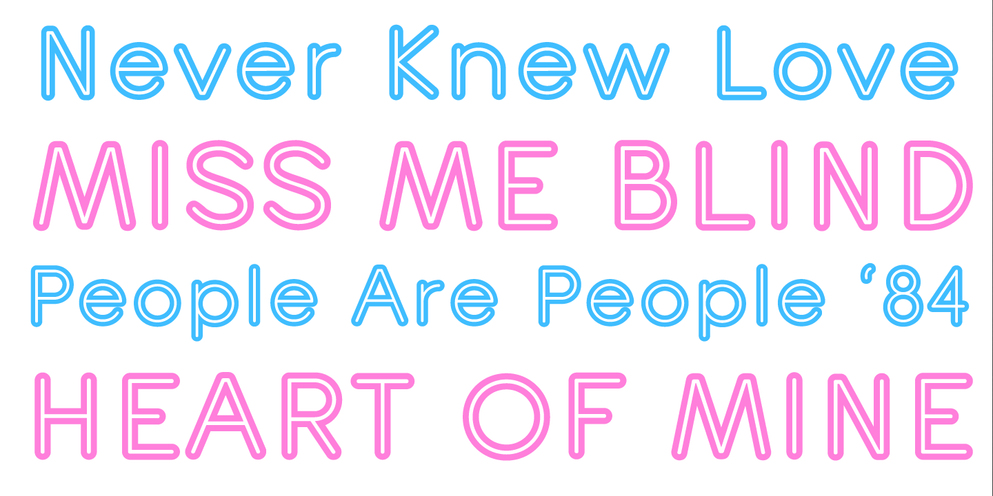 examples of the Turn Table typeface