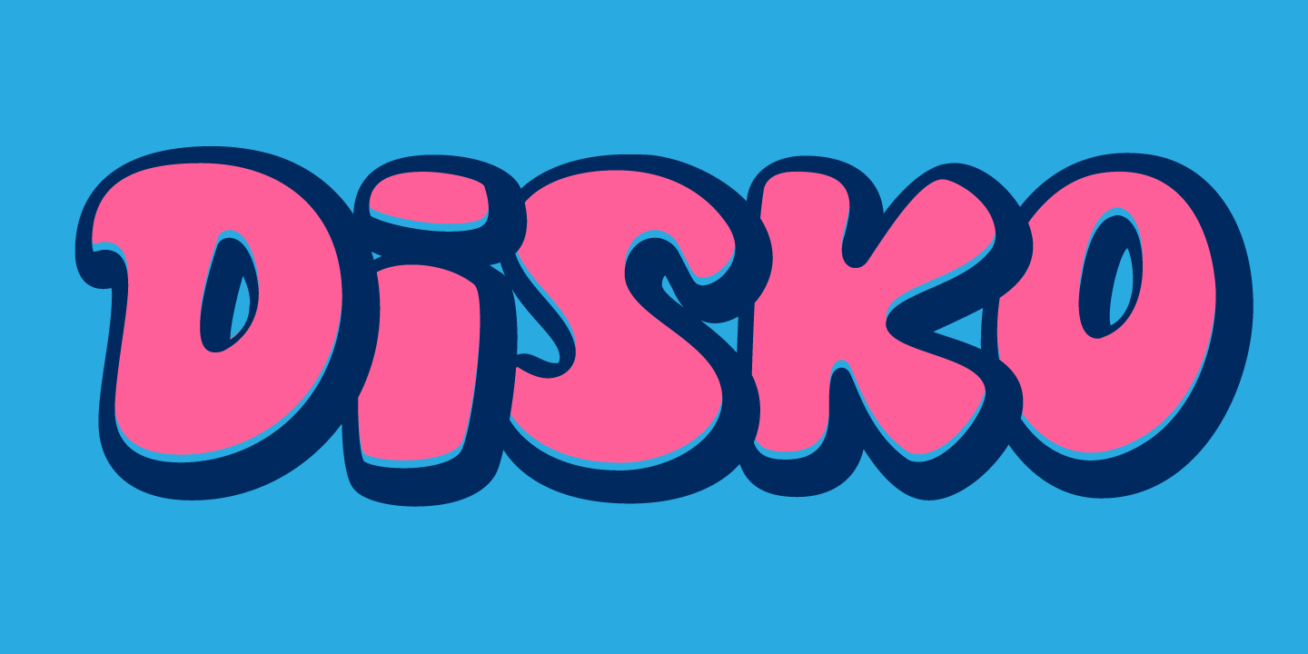examples of the Disko typeface