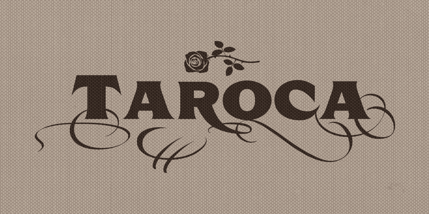 examples of the Taroca typeface