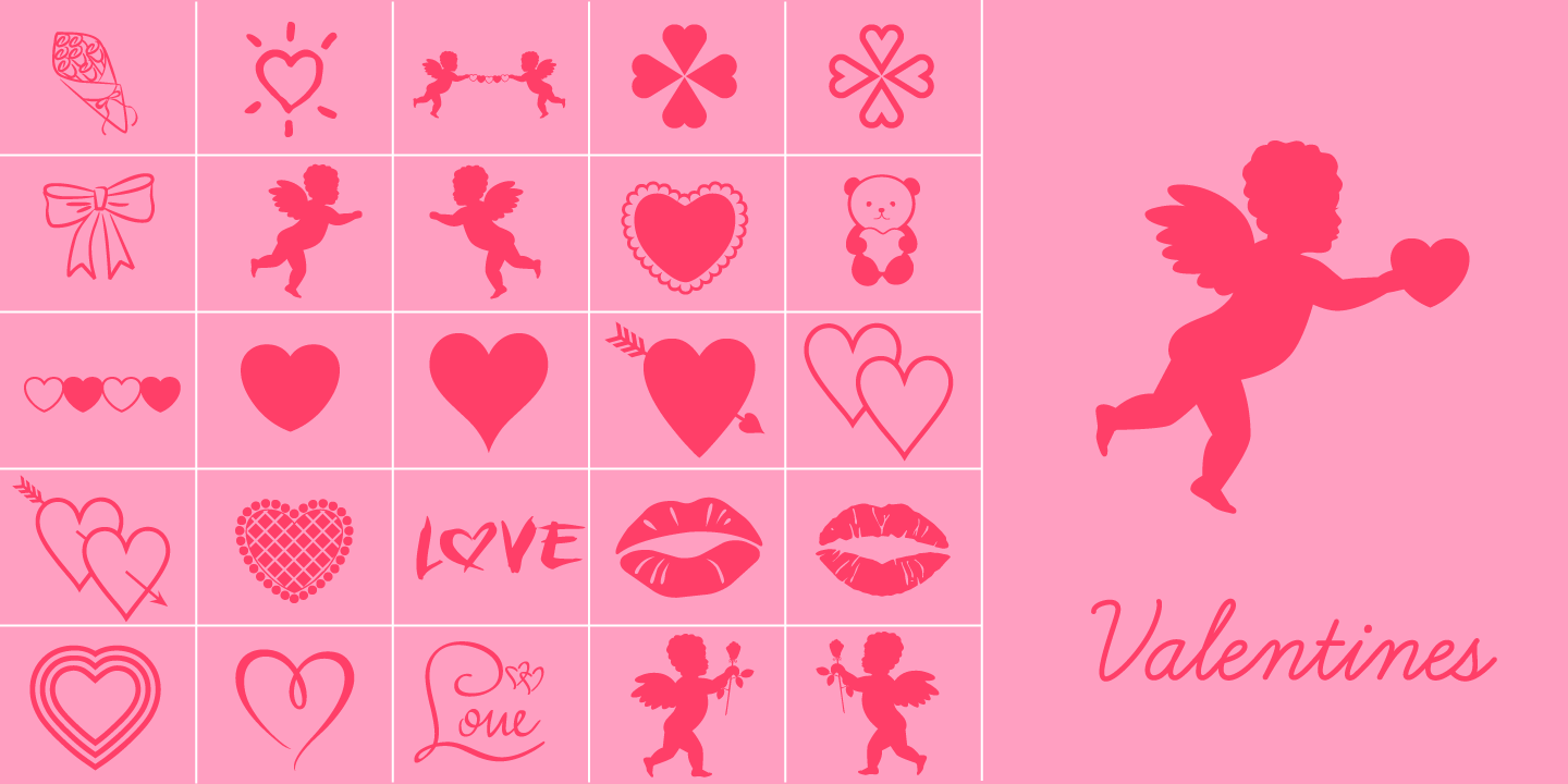 examples of the Valentines typeface