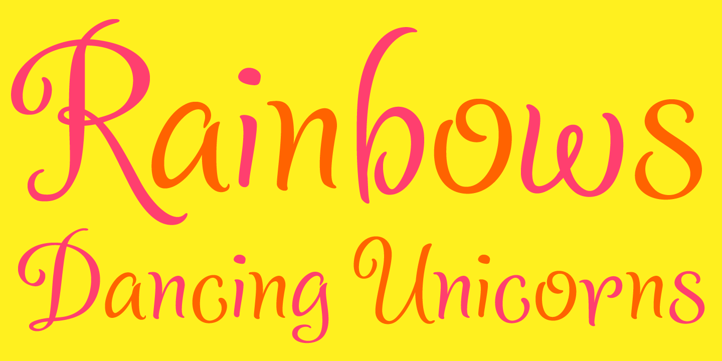 examples of the Confection typeface