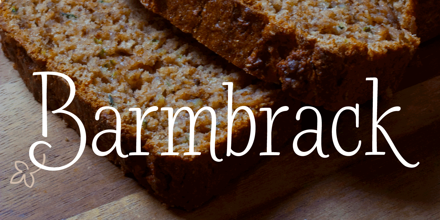 examples of the Barmbrack typeface